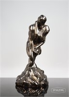 Ceramic Sculpture of Couple Kissing