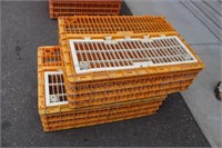 (2) Plastic chicken crates