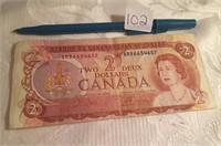 1974 CANADIAN $2 BILL