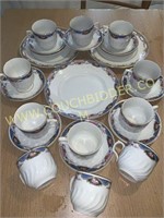 Porcelain tea set- Germany 11 cup/saucer sets