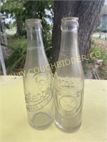 embossed DrPepper 10-2-4 soda bottles Brenham