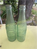 embossed DrPepper 10-2-4 soda bottles Houston