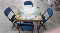 Card/game table, 28"h x 30wx30d, removable top,