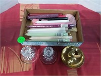 New Candles, Candle Holders, Misc Lot
