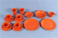 15 Pieces Fiesta Radioactive Red China