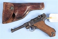 1917 German Luger 9mm Semi Auto Pistol