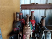 Lot of bottle jacks as seen in pictures.