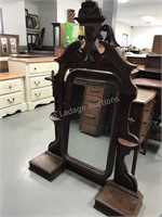 Mirror top for dresser or wash stand