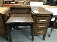 Very neat Desk with drop leaf - typewriter table?
