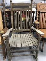 Wooden rocking chair