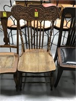 Ornate wooden chair