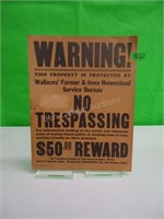 NFO Cardboard Sign