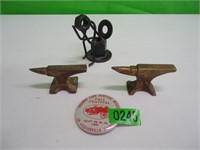 Anvil Lot - 2 small anvils -