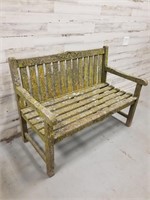 HEAVY OUTDOOR BENCH 4'L x 20"D - GREAT NATURAL