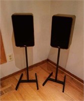 BOSTON HD7 SPEAKERS WITH METAL STANDS