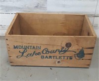Mountain Lake County Bartlett's Wood Box
