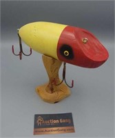 WOOD FISHING LURE DECOR WITH STAND