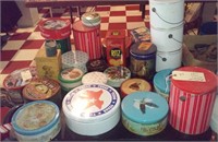 LOT of old tins - some advertising
