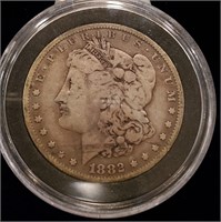 1882 Philadelphia mint Morgan silver dollar VG