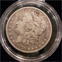 1879 Philadelphia mint Morgan silver dollar VG
