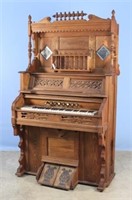 Antique Oak Pump Organ