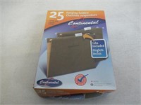 Continental 25 Hanging Folders Letter Size