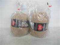 (2) Red Heart Comfort Medium 792m Yarn - Brown