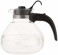 One All 12-Cup Glass Stovetop Whistling Kettle