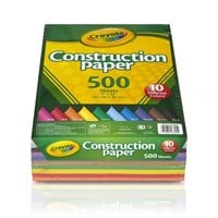 Crayola Construction Paper, 500 Sheets, 10