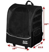 Pet Gear I-GO2 Roller Backpack, Travel Carrier,