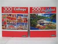 (2) 500 Piece Puzzle by Cra-Z-Art
