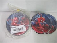 Lot of (8) 6-Packs Spiderman Disposable Plates,