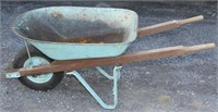 steel tub rubber tire wheelbarrow
