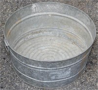 Wheeling round galv rinse tub #2 with drop