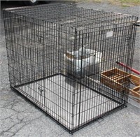 Solutions heavy duty double door animal crate,