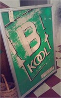 Vintage B KOOL cigarette advertising sign