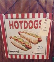 25 Cent Hot Dogs advertising sign
