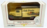 Ertl 1931 Delivery Truck Bank Cub Foods 1:34