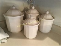 Pfaltzgraff 8 pc canister set 4 with lids