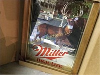 Miller High life big buck deer mirror