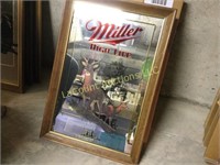 Miller High Life White Tail deer wisconsin mirror