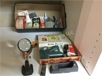 stapler magnifier misc garage items