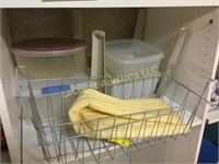 freezer basket tupperware containers stool