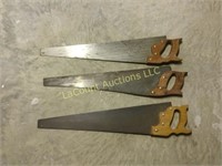 3 hand saws great for painting scenes