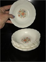 7 Gorgeous Antique Milk Glass Small Bowls