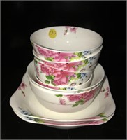 New Floral Pattern Melamine Dishes/ Serving Pieces
