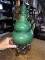 GORGEOUS Antique? Double Gourd Asian Ceramic Vase