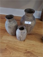 3 VASE LOT