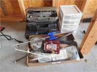 GROUP LOT OF MISC. TOOLS, BOXES, PARTIAL BOXES