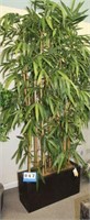 8' Artificial Bamboo Hedge in Planter